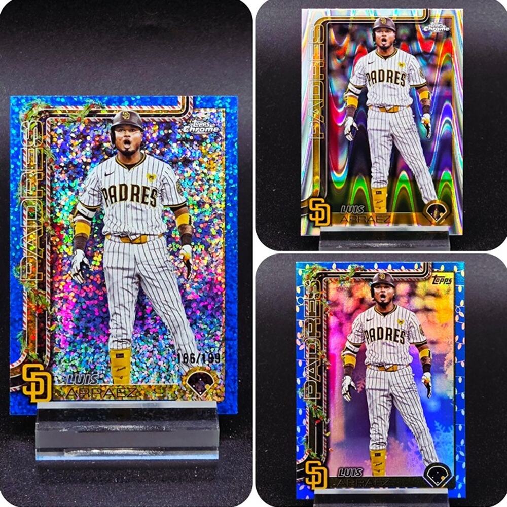 Luis Arráez Topps Chrome Holiday Lights Sparkle /199 Giants and Padres Star